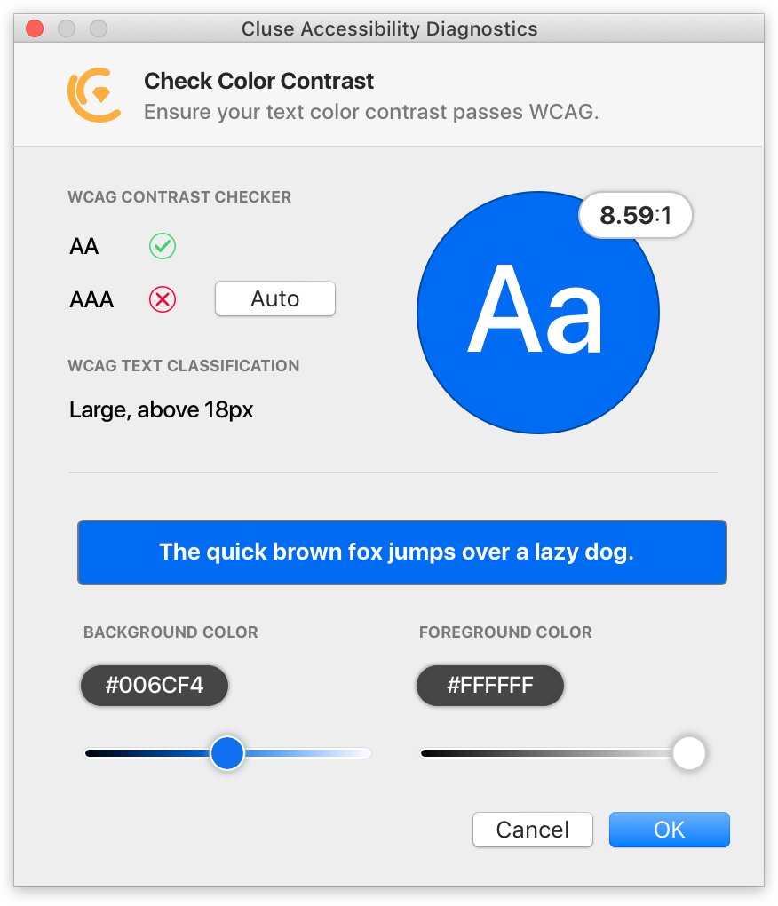 GitHub  lifeofmlecheckcontrast Allows you to select layers in Sketch  and get realtime feedback about the contrast ratio